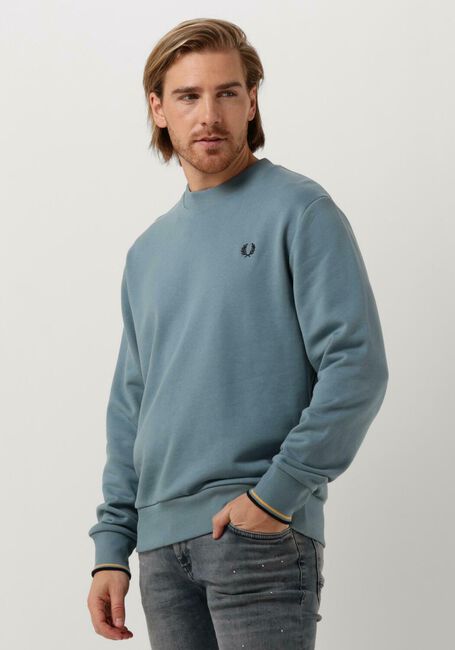 Blaue FRED PERRY Sweatshirt CREW NECK SWEATSHIRT - large