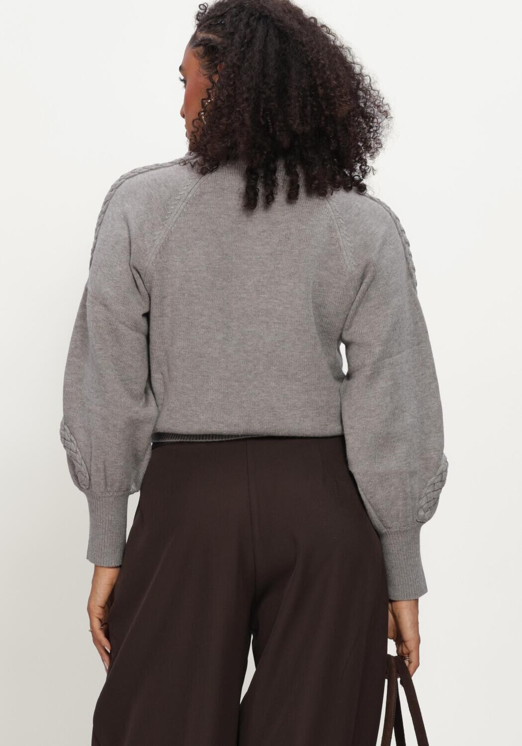 Graue MINUS Pullover MSVERA HIGH NECK KNIT PULLOVER - large