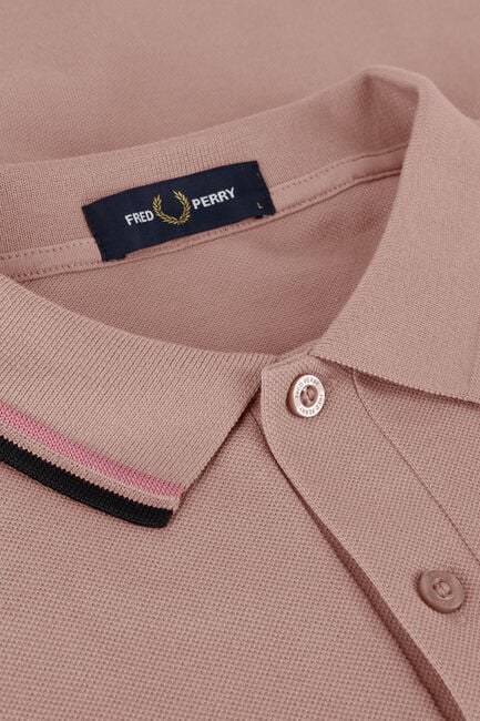 Hell-Pink FRED PERRY Polo-Shirt THE TWIN TIPPED FRED PERRY SHIRT - large