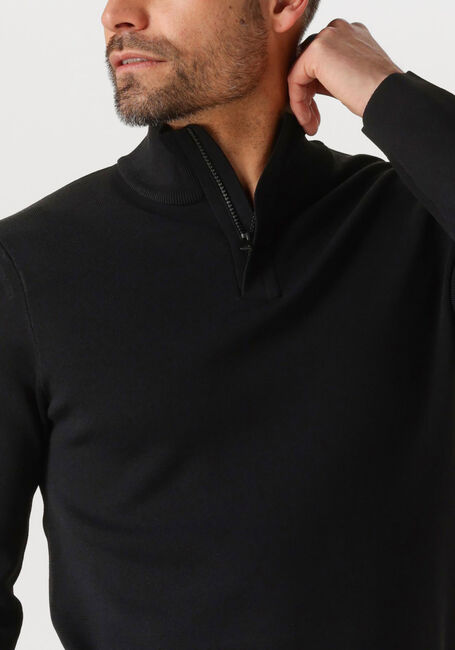 Schwarze GENTI Pullover TURTLE ZIP - large