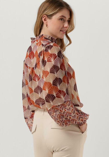Mehrfarbige/Bunte SUMMUM Blusen BLOUSE LEAVES PRINT - large