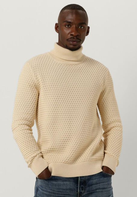 Creme SELECTED HOMME Rollkragenpullover REMY LS KNIT ALL STU ROLL NECK W CAMP - large