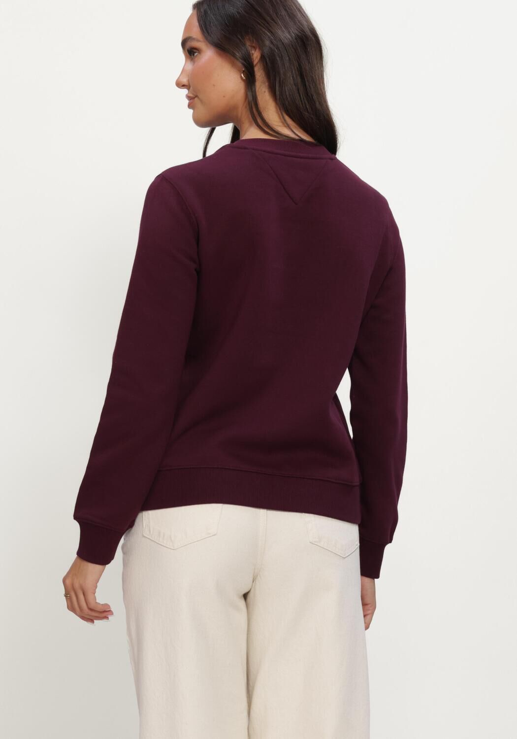 Bordeaux TOMMY JEANS Sweatshirt TJW REG S FLAG CREW - large