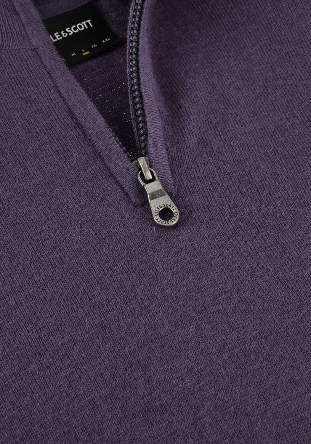 Lilane LYLE & SCOTT Pullover COTTON MERINO QUARTER ZIP JUMPER - large