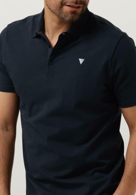 Dunkelblau PUREWHITE Polo-Shirt POLO WITH BUTTON PLACKET AND SMALL PRINT ON CHEST - large