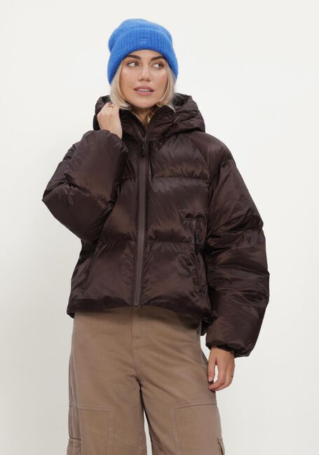 Braune WITHBLACK Wattierte Jack WBLEMMA SHORT DOWN PUFFER JKT - large