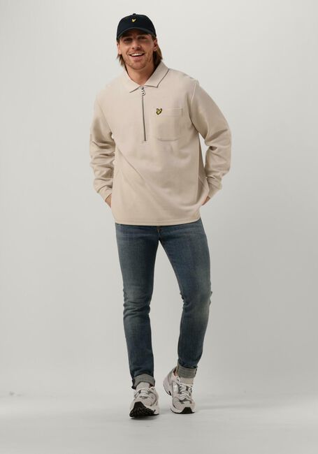 Nicht-gerade weiss LYLE & SCOTT Sweatshirt CREST TEXTURED QUARTER ZIP - large