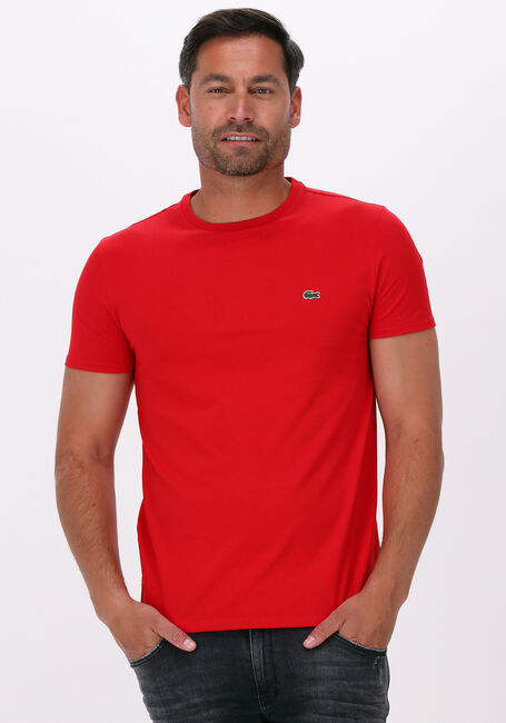 Rote LACOSTE T-shirt 1HT1 MEN'S TEE-SHIRT 1121 - large