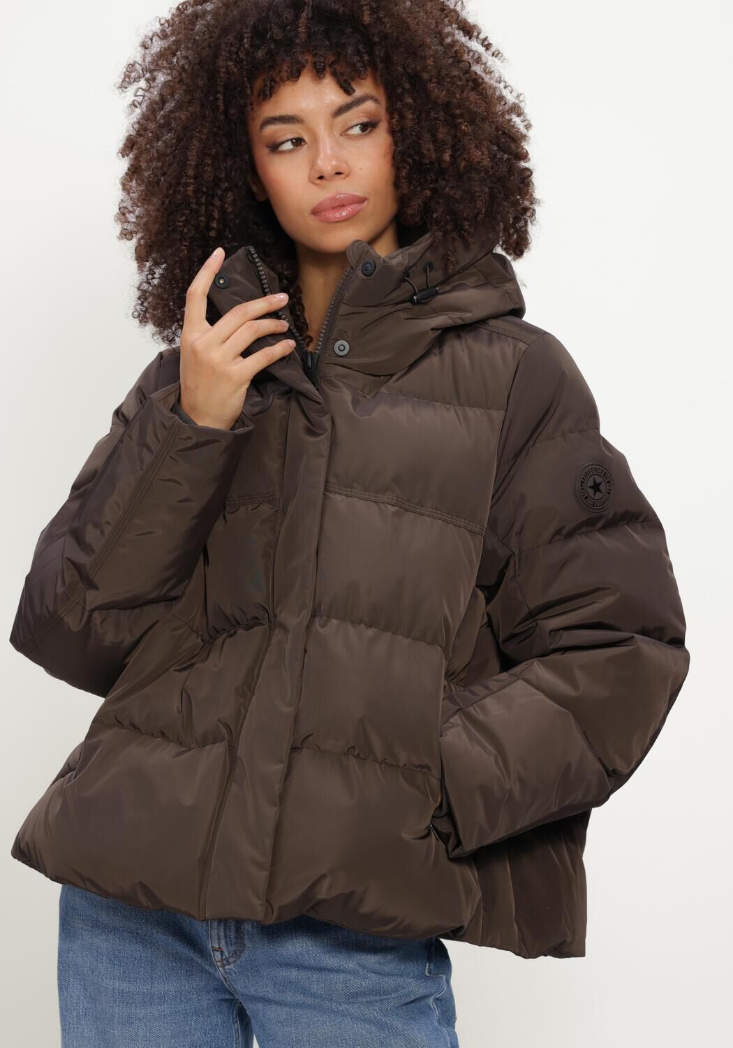 Braune AIRFORCE Wattierte Jack CARLY JACKET - large