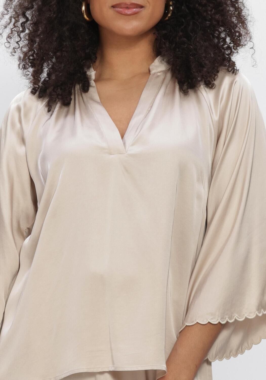 Beige BRUUNS BAZAAR Blusen WECKIABBWINNY BLOUSE - large