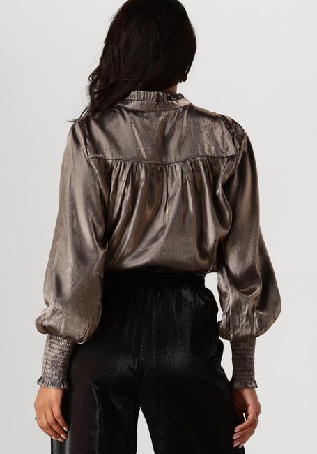 Braune NUKUS Blusen MARBELLA BLOUSE SHINY - large