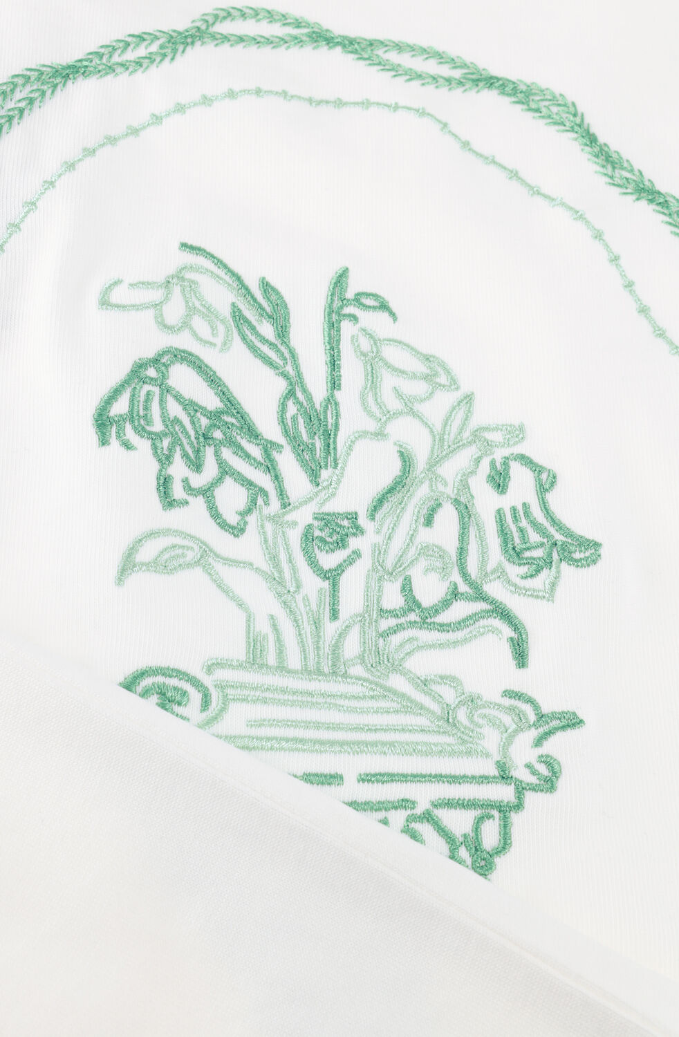 Wei&szlig;e PURE PATH T-shirt EMBROIDERED VASE T-SHIRT - large