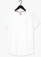 Weiße TOMMY JEANS T-shirt TJM SLIM JASPE C NECK