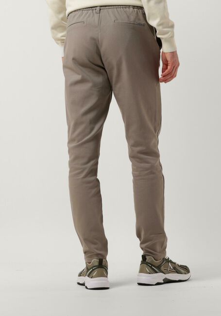 Taupe PUREWHITE Hose PANTS WITH SINGLE WELT BACK POCKETS AND ELASTIC WAISTBAND - large
