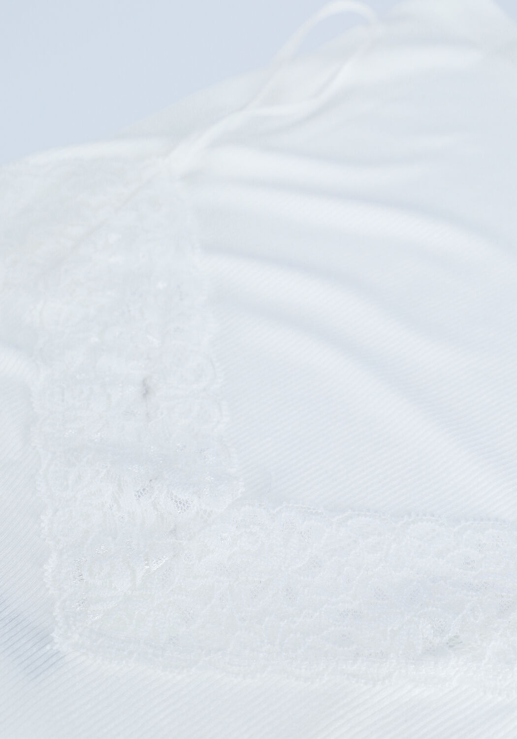 Wei&szlig;e SELECTED WOMEN Top SLFMIO RIB LACE SINGLET B - NO - large