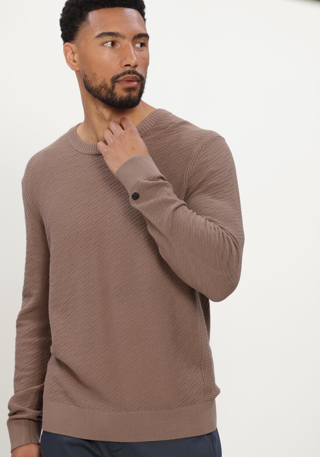 Braune CAST IRON Pullover CREWNECK REGULAR FIT COMFORT BLEND - large