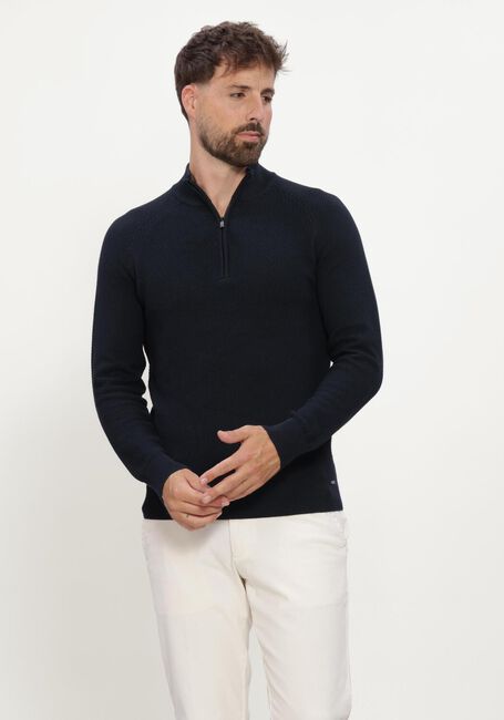 Dunkelblau GENTILUOMO Pullover TURTLE ZIP LS - large