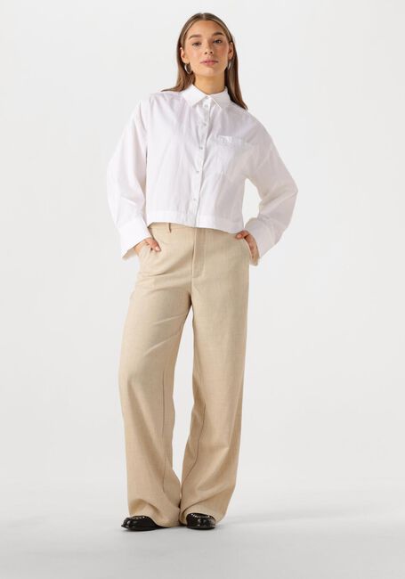 Weiße SELECTED FEMME Blusen SLFASTHA LS CROPPED BOXY SHIRT - large