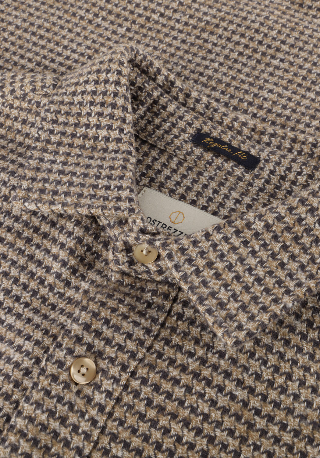 Braune DSTREZZED Casual-Oberhemd MATEJA SHIRT - large