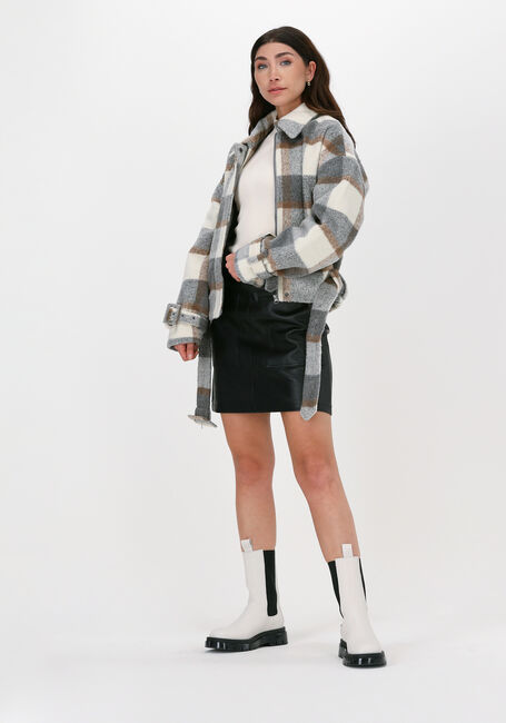 Schwarze NA-KD Minirock POCKET DETAIL PU SKIRT - large