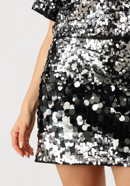 Silberne SELECTED FEMME Minirock SLFTANA HW SHORT SEQUINS SKIRT - large