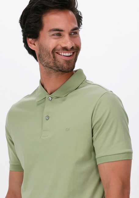 Grüne CALVIN KLEIN Polo-Shirt LIQUID TOUCH SLIM POLO - large