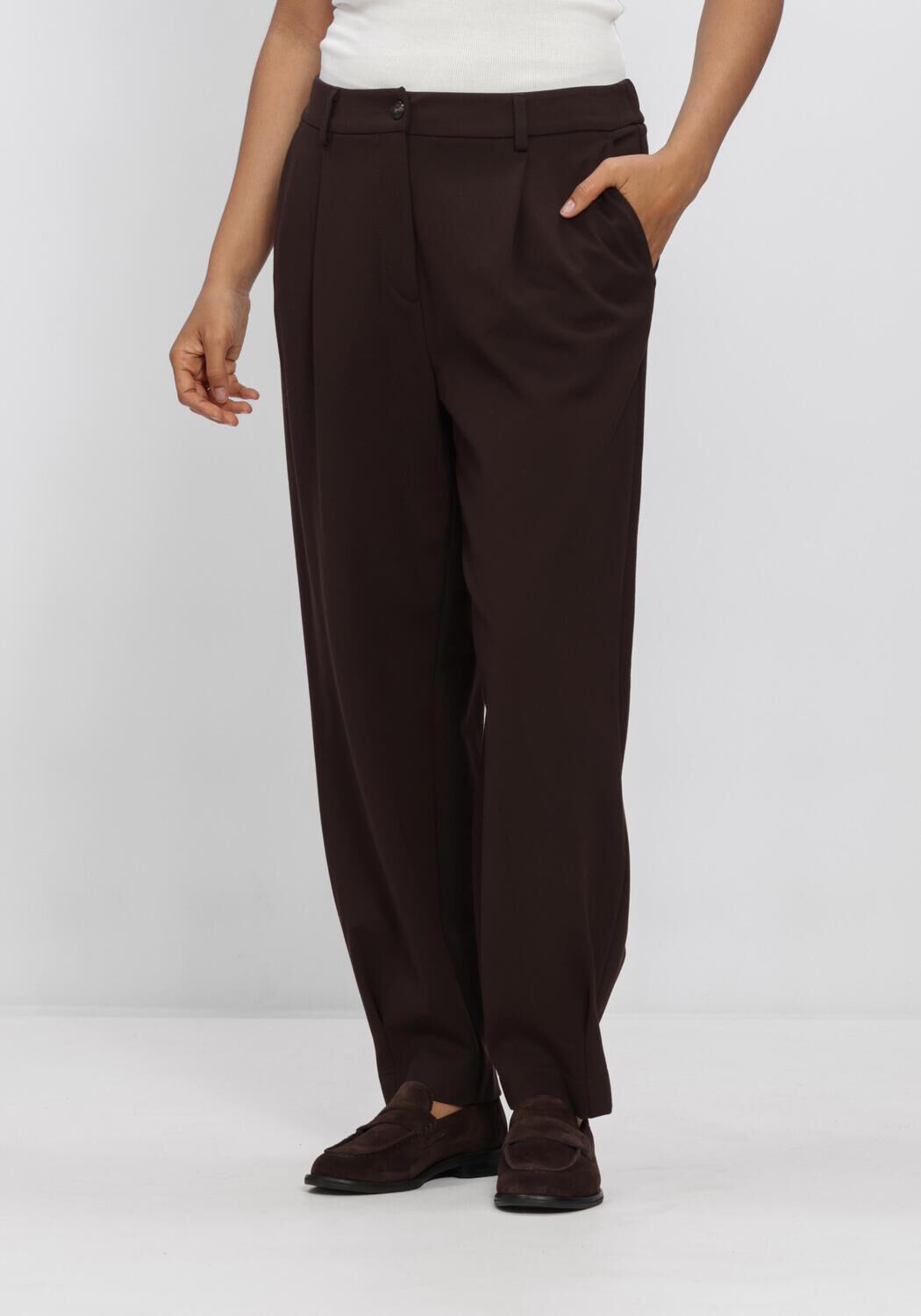 Braune SUMMUM Hose TROUSERS PUNTO MILANO - large