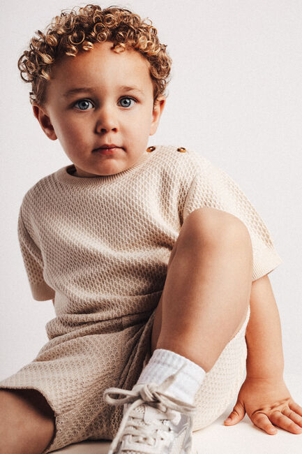 Ecru BAJE STUDIO Polo-Shirt FRAIN - large