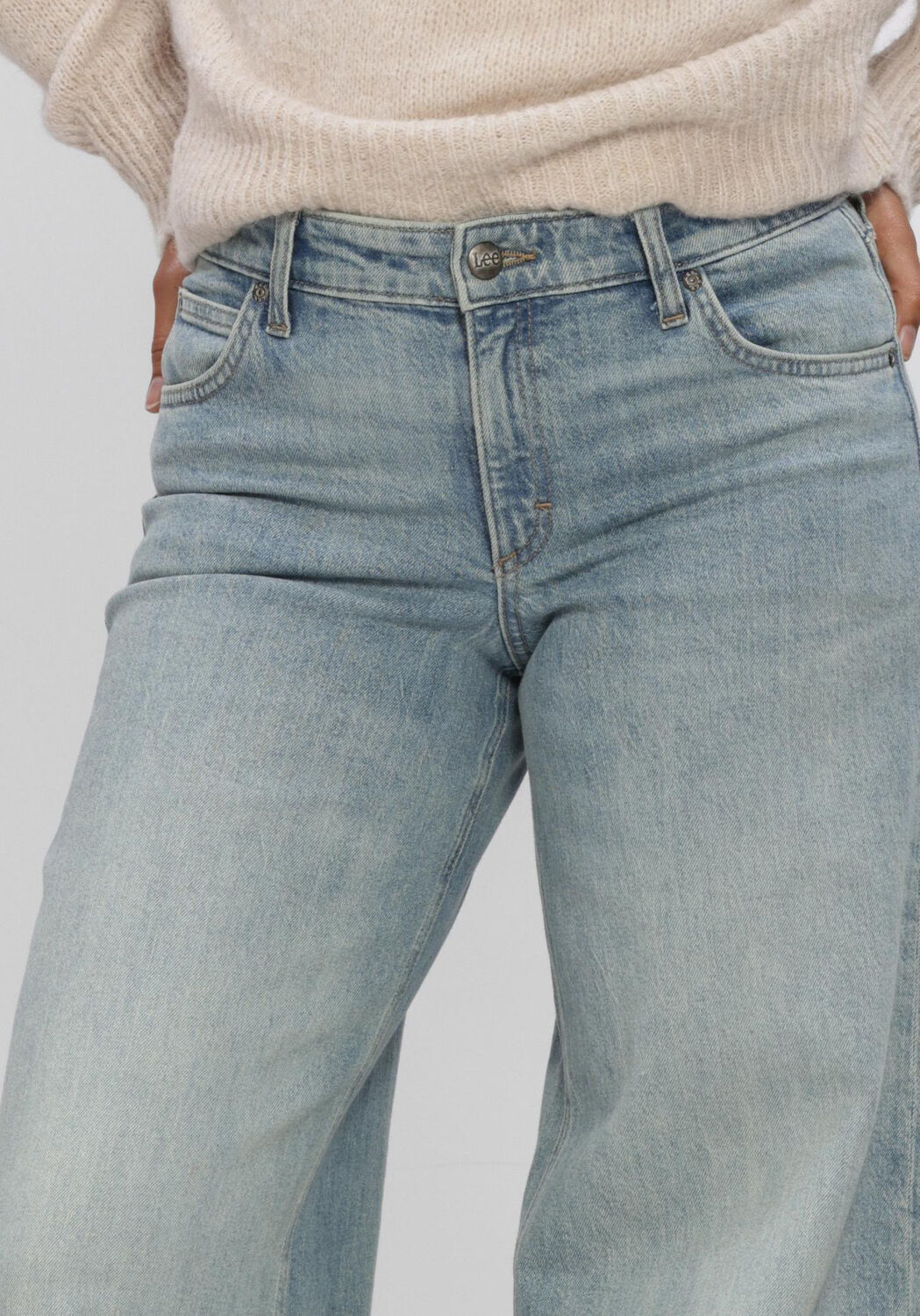 Hellblau LEE Wide jeans HOPE - large