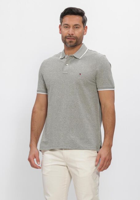 Dunkelgr&uuml;n TOMMY HILFIGER Polo-Shirt COTTON LINEN PIQUE REG POLO - large