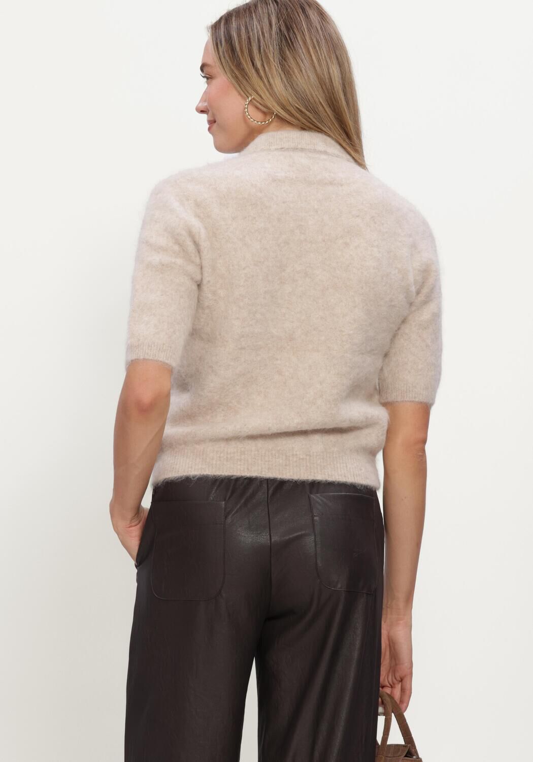 Beige KNIT-TED Pullover SHERMAN TOP - large