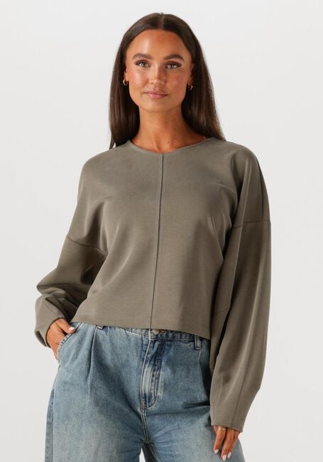 Olive SUMMUM Weite Hose TROUSERS WASHED MODAL SCUBA - large