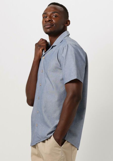 Blaue ANERKJENDT Casual-Oberhemd AKLEON S/S COT/LINEN SHIRT - large