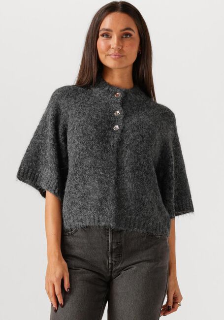 Dunkelgrau NEO NOIR Pullover BENUTA FLUFFY KNIT CARDIGAN - large