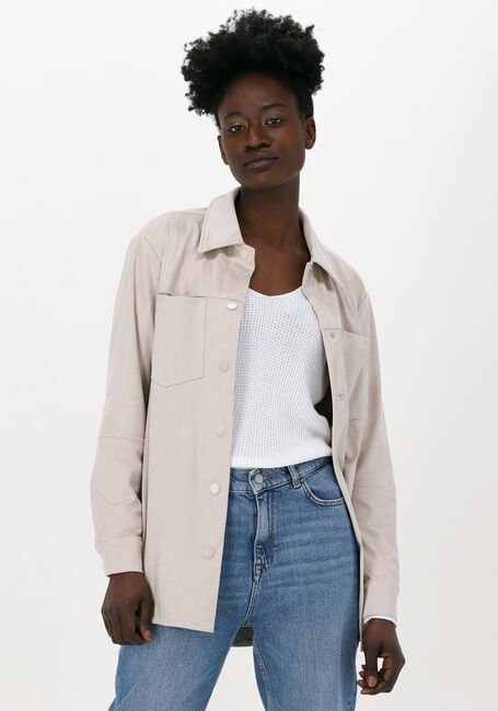 Sand SIMPLE Blusen WOVEN SHACKET - large