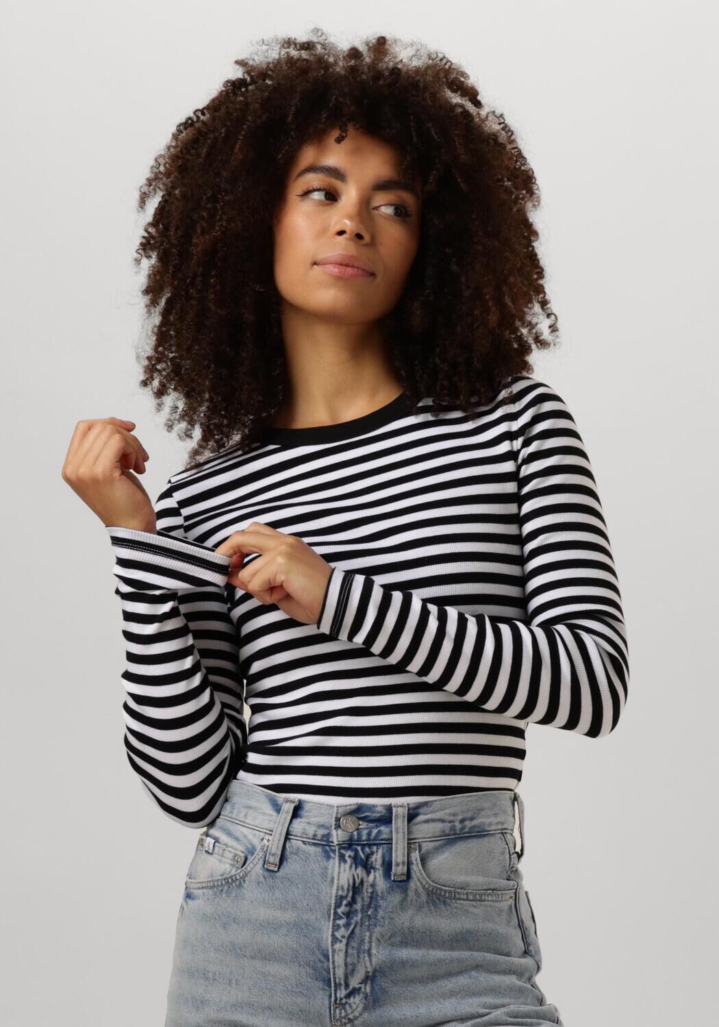Black calvin klein long sleeve store