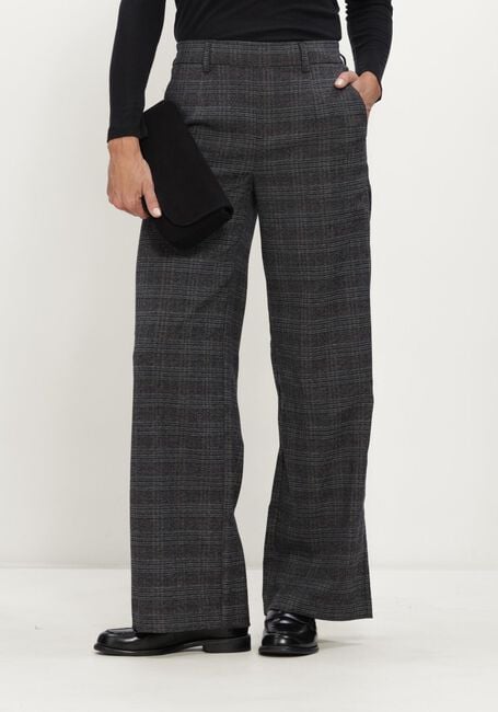 Dunkelgrau OBJECT Weite Hose OBJLISA WIDE PANT AOP NOOS - large