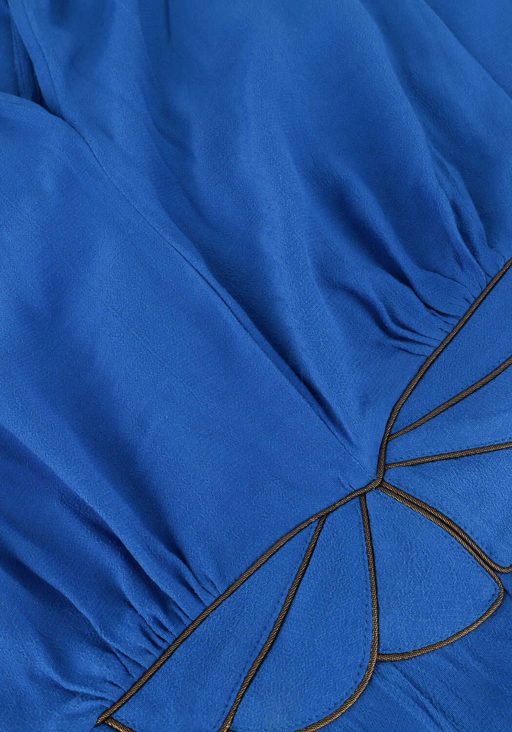 Blaue LOUIZON Maxikleid FAYENCE - large