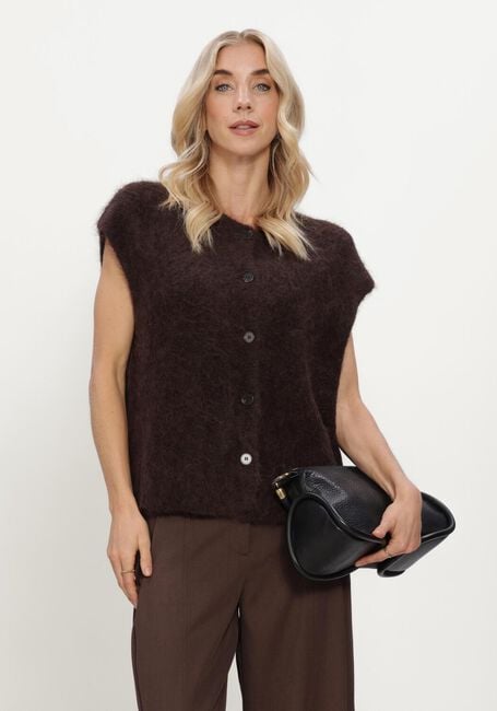 Braune MSCH COPENHAGEN Top MSCHTILA SALMIA VEST - large