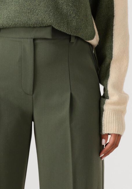 Khaki ANOTHER LABEL Weite Hose MOORE PLEATED PANTS - large