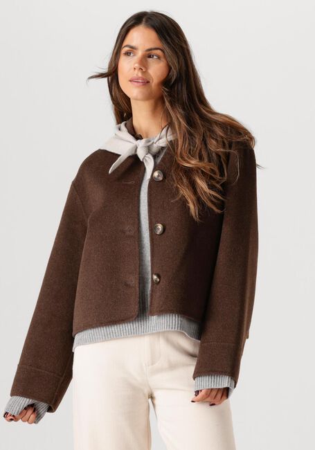 Braune STUDIO AR Teddy-Jacke NICOLINA - large