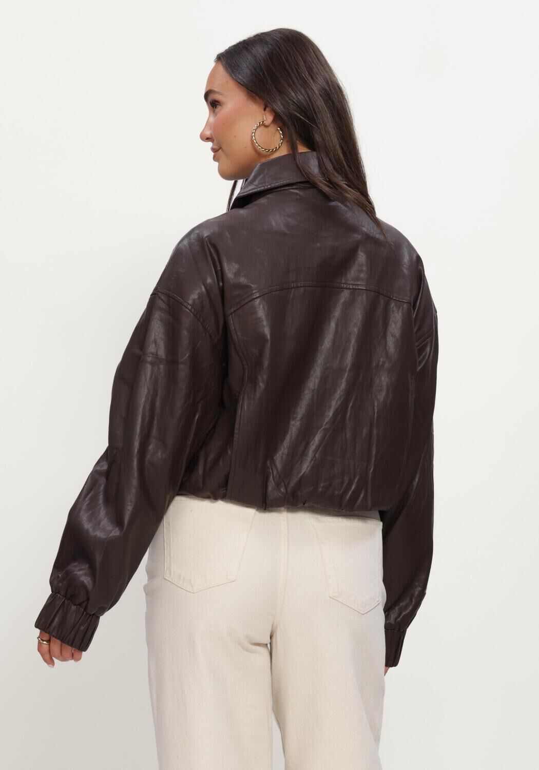 Braune NUKUS Jack DELILA JACKET PU - large