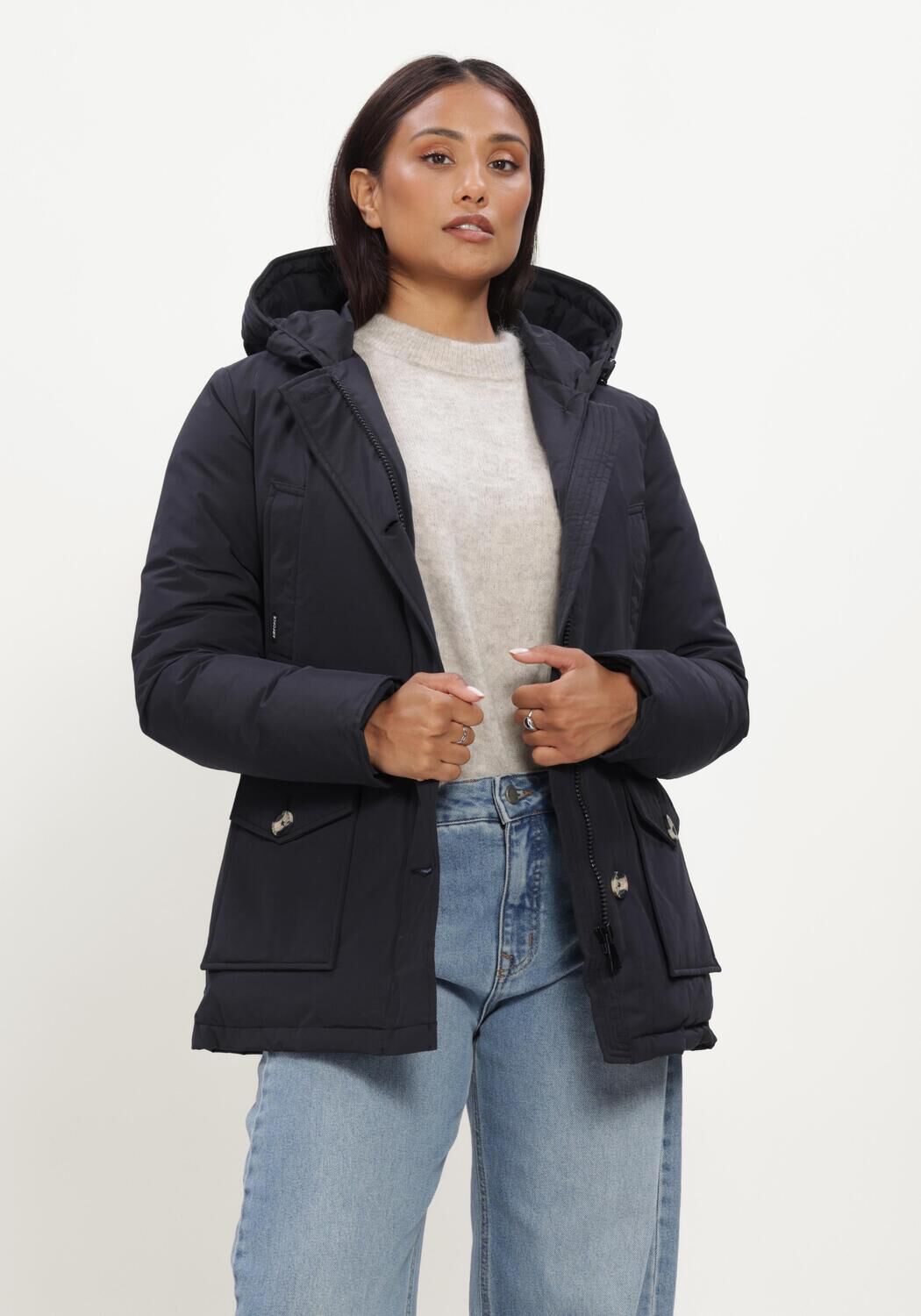 Dunkelblau AIRFORCE Wattierte Jack 4 POCKET PARKA - large