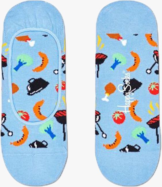 Blaue HAPPY SOCKS BARBEQUE LINER Socken - large