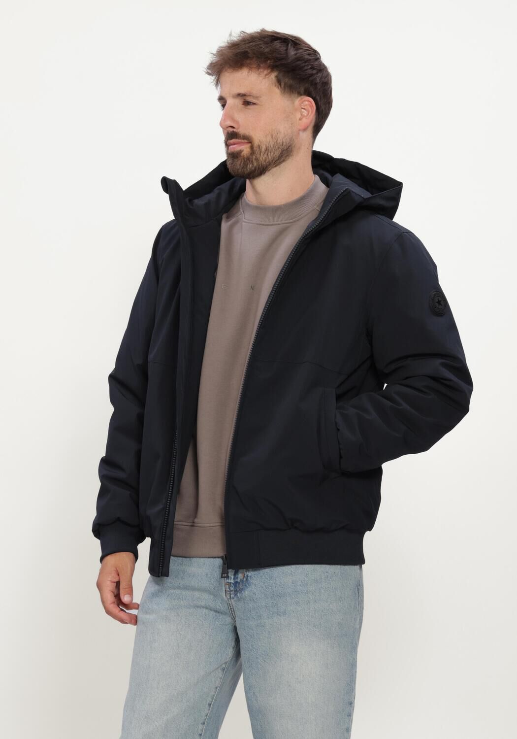 Dunkelblau AIRFORCE Jack PADDED BOMBER - large