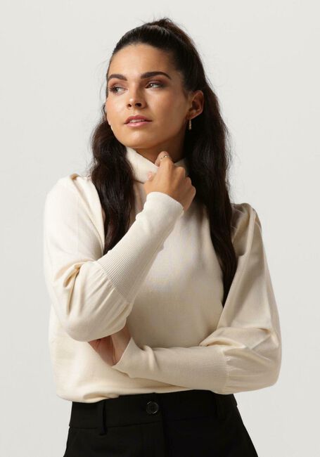 Ecru NOTRE-V Rollkragenpullover BASIC KNIT BLOUSE - large
