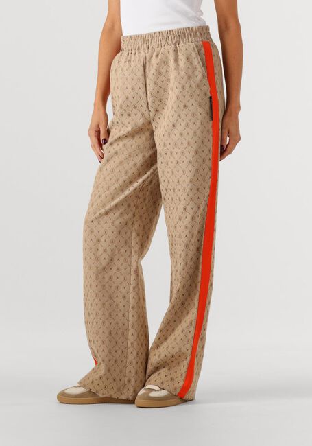 Sand ALIX THE LABEL Jogginghose LADIES WOVEN LOGO PANTS - large