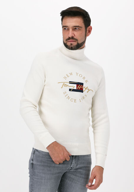 Nicht-gerade weiss TOMMY HILFIGER Rollkragenpullover ICON STRUCTURE ROLL NECK - large