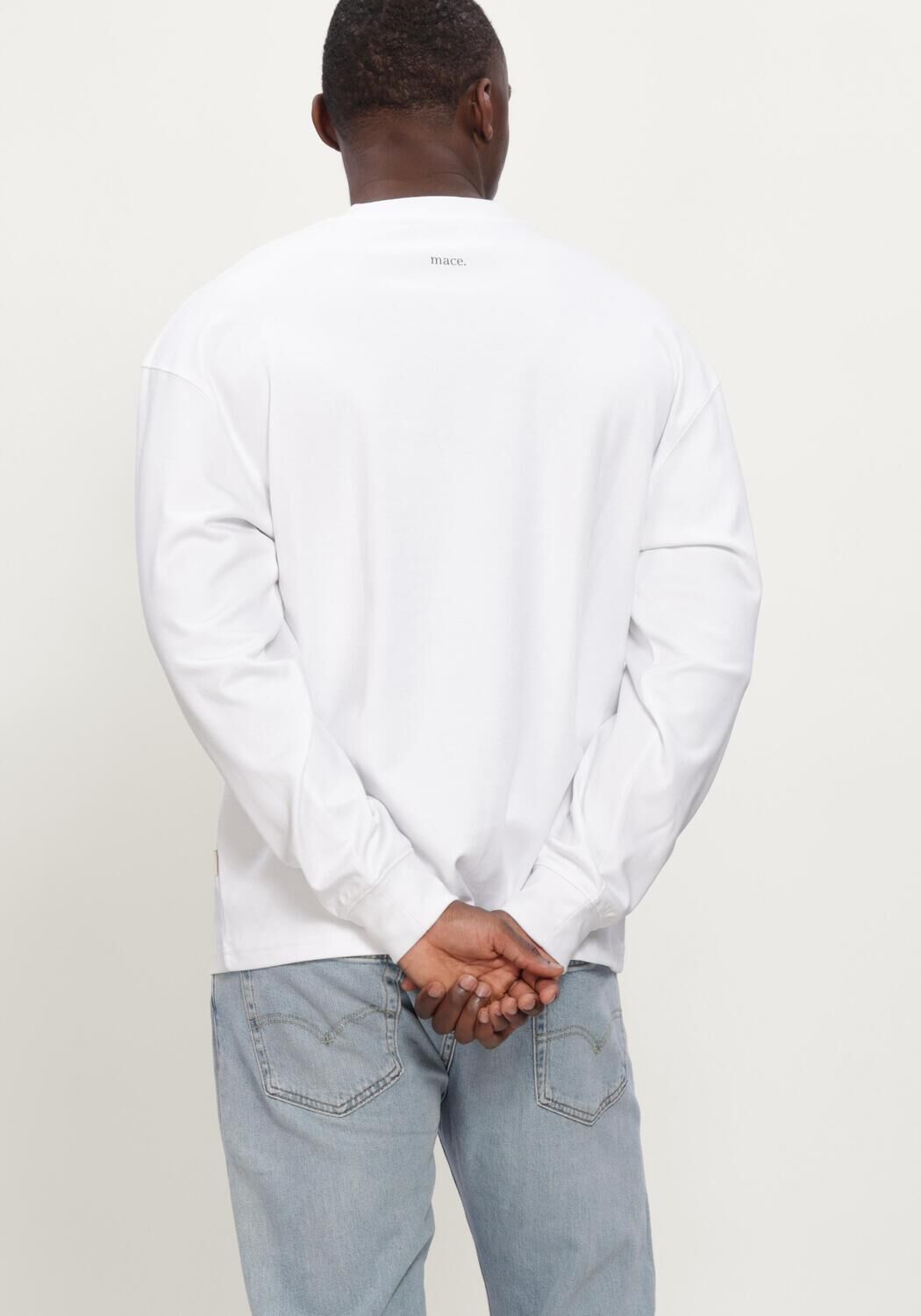 Wei&szlig;e MACED T-shirt M-AIDEN - large