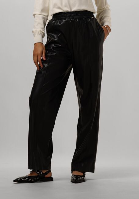 Schwarze LIU JO Weite Hose PANT. JOGGER SPALMATO - large